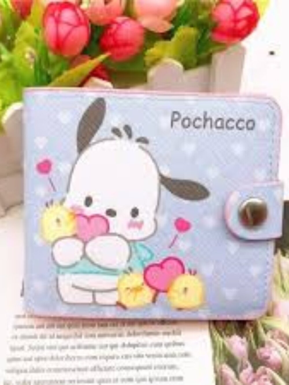 Pochacco And Chick Heart Wallet